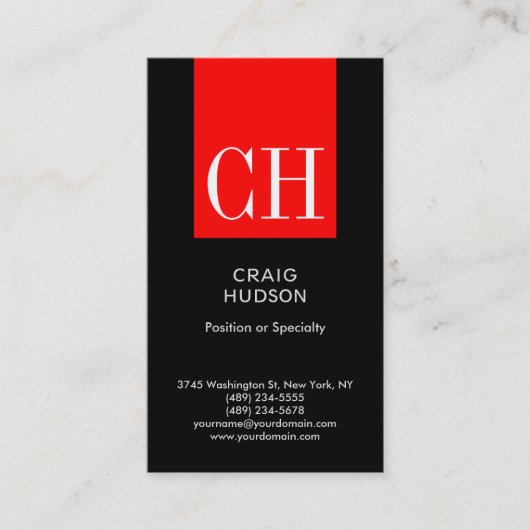 Berufliche Business Card Visitenkarte (Vorderseite)