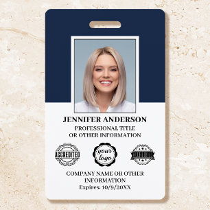 Berufliche Business Employee ID Security Blue Ausweis