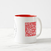 Berufliche Business-Logos Moderne und QR-Tasse Zweifarbige Tasse (VorderseiteRechts)