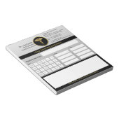 Berufliche Caduceus Gold Ärztliche Ernennung Notizblock (angewinkelt)