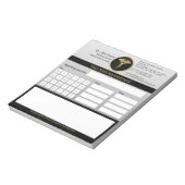 Berufliche Caduceus Gold Ärztliche Ernennung Notizblock (Rotiert)