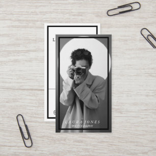 Berufliche Camera Lens Sucher Fotografie Visitenkarte