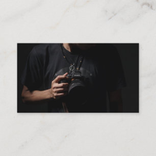 Berufliche Camera Lens Sucher Fotografie Visitenkarte