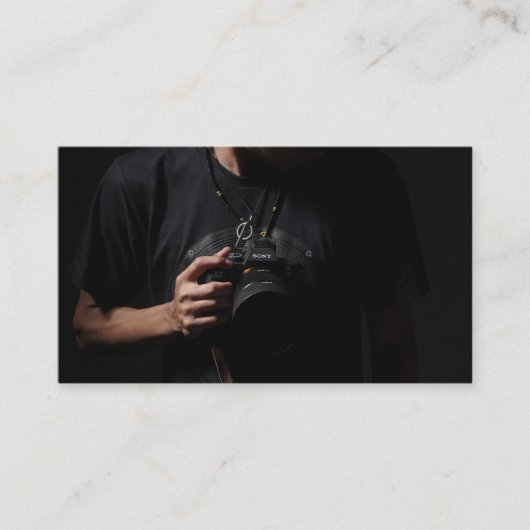 Berufliche Camera Lens Sucher Fotografie Visitenkarte (Vorderseite)