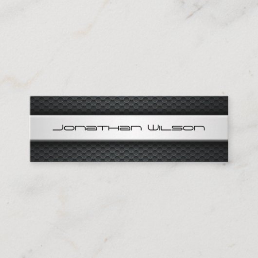 Berufliche Carbon Fiber-Business-Karte mit schlank Mini Visitenkarte (Vorderseite)