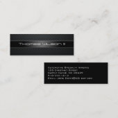 Berufliche Carbon Fiber Slim-Visitenkarten Mini Visitenkarte (Vorne/Hinten)