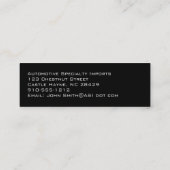 Berufliche Carbon Fiber Slim-Visitenkarten Mini Visitenkarte (Rückseite)