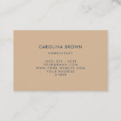 Berufliche Carolina Blue Business Card Visitenkarte (Rückseite)