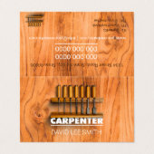 Berufliche Carrier-Tools Visitenkarten (Außenseite Aufgefaltet)