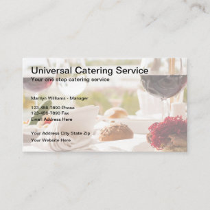 Berufliche Catering Visitenkarte