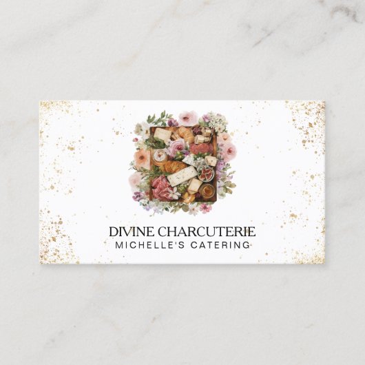 Berufliche Charcuterie Catering Weidebrett Visitenkarte (Vorderseite)