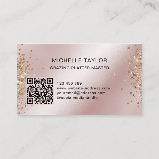 Berufliche Charcuterie Catering Weidebrett Visitenkarte (Rückseite)