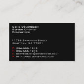 Berufliche Chemiker-Chemie-Geschäfts-Karten Visitenkarte (Rückseite)