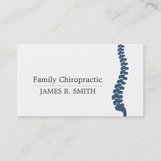 Berufliche Chiropraktik Visitenkarte (Vorderseite)
