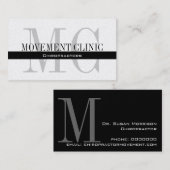 Berufliche Chiropraktikkarte Gold Visitenkarte (Vorne/Hinten)