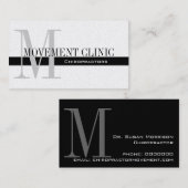 Berufliche Chiropraktikkarten Gold Visitenkarte (Vorne/Hinten)