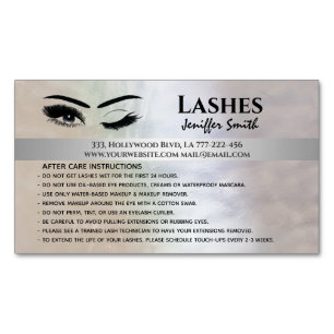 Berufliche chische holografische Lashes Magnetische Visitenkarte