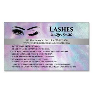 Berufliche chische holografische Lashes Magnetische Visitenkarte