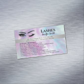 Berufliche chische holografische Lashes Magnetische Visitenkarte (Beispiel)