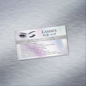 Berufliche chische holografische Lashes Magnetische Visitenkarte (Beispiel)