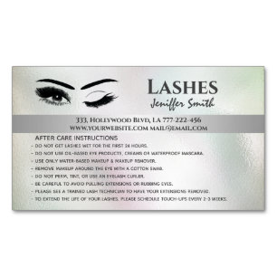 Berufliche chische holografische Lashes Magnetische Visitenkarte