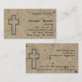 Berufliche christliche Querjesus-Religion Visitenkarte (Vorne/Hinten)