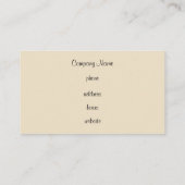 Berufliche Classic-Visitenkarte Visitenkarte (Rückseite)