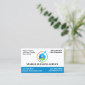 Berufliche Clearing-Visitenkarten mit Logo Visitenkarte (Stehend Vorderseite)