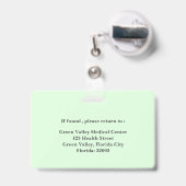 Berufliche CNA-ID ODER NAME Ausweis (Back with Retractable)