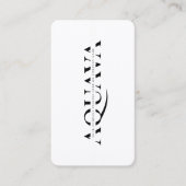 Berufliche Corporate Monogram White Modern Visitenkarte (Vorderseite)