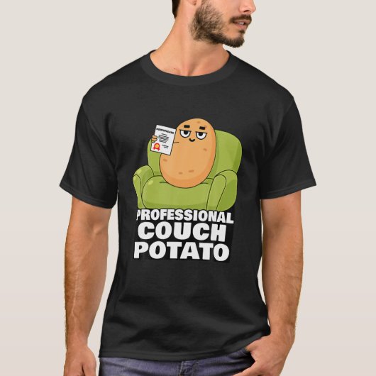 Berufliche Couch Potato Lazy Day Geschenk Funny Me T-Shirt (Vorderseite)