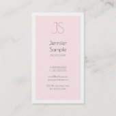 Berufliche Creative Monogram Design Sauber Schlich Visitenkarte (Rückseite)