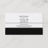 Berufliche "D"-Geschäftseleganz Visitenkarte (Rückseite)