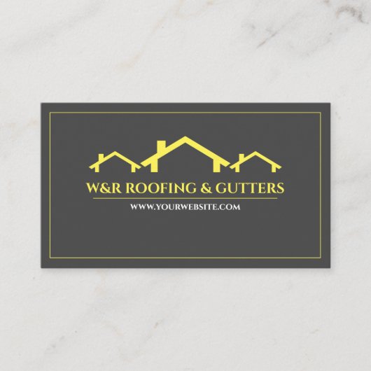 Berufliche Dach- und Gutscheinkarte Visitenkarte (Vorderseite)