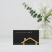 Berufliche Dach- und Gutscheinkarte Visitenkarte (Stehend Vorderseite)