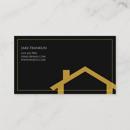 Berufliche Dach- und Gutscheinkarte Visitenkarte (Rückseite)