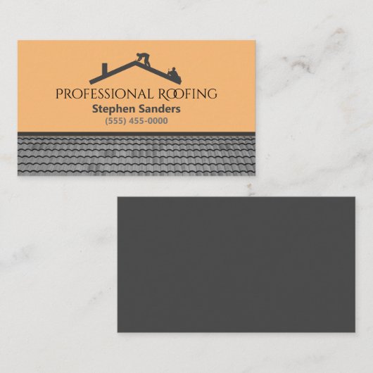 Berufliche Dachbaugesellschaft Visitenkarte (Vorne/Hinten)
