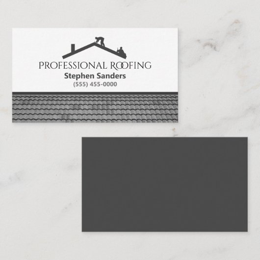 Berufliche Dachbaugesellschaft Visitenkarte (Vorne/Hinten)