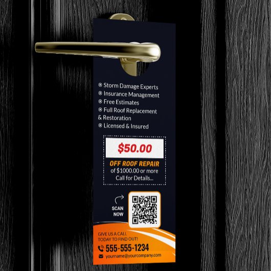 Berufliche Dachdeckergehäuse Türanhänger