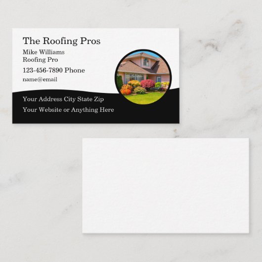 Berufliche Dachdeckerkarten des AN Visitenkarte (Vorne/Hinten)