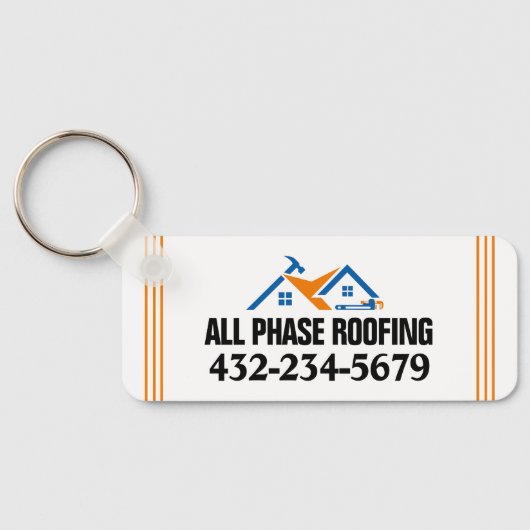 Berufliche Dachdeckung Schlüsselanhänger (Rückseite)