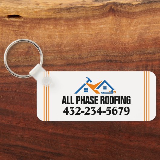 Berufliche Dachdeckung Schlüsselanhänger (Rückseite)