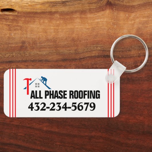 Berufliche Dachdeckung Schlüsselanhänger (Vorderseite)