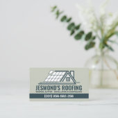 Berufliche Dachdienstleistungen - Roofer Visitenkarte (Stehend Vorderseite)