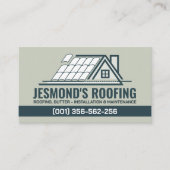 Berufliche Dachdienstleistungen - Roofer Visitenkarte (Vorderseite)