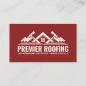 Berufliche Dachdienstleistungen - Roofer Visitenkarte (Vorderseite)