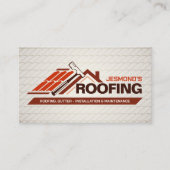 Berufliche Dachdienstleistungen - Roofer Visitenkarte (Vorderseite)