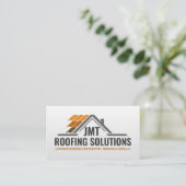 Berufliche Dachdienstleistungen - Roofer Visitenkarte (Stehend Vorderseite)