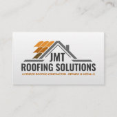 Berufliche Dachdienstleistungen - Roofer Visitenkarte (Vorderseite)