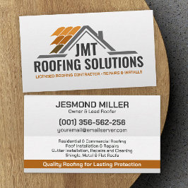Berufliche Dachdienstleistungen - Roofer Visitenkarte